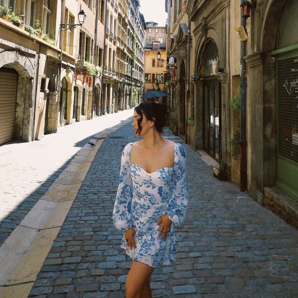 Reformation Cammi Dress in Corsica Sz 8